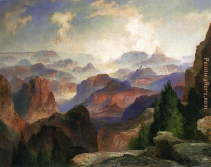 The Grand Canyon painting - Thomas Moran The Grand Canyon art painting